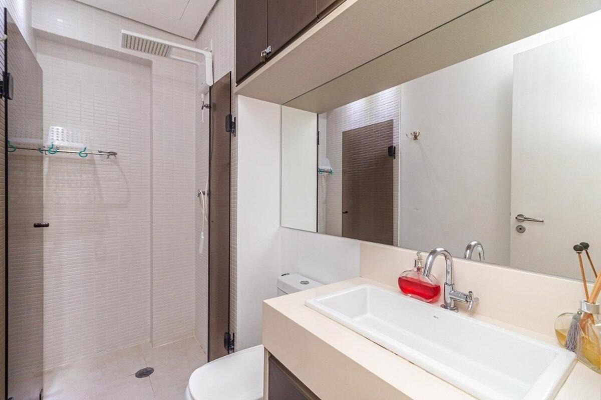 Studio Moderno Em Condominio De Luxo Pe Na Areia Сантос Экстерьер фото