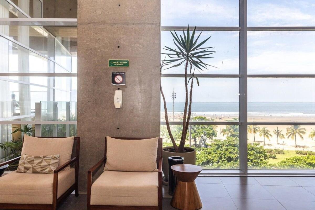 Studio Moderno Em Condominio De Luxo Pe Na Areia Сантос Экстерьер фото